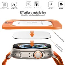 3-Pack Tempered Glass Screen Protector for Apple Watch Ultra 49mm Full Cover