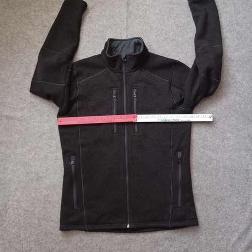 Kuhl Interceptr Jacket Mens Medium Black Full Zip Fleece Zip Pockets Hiking - Picture 4 of 16