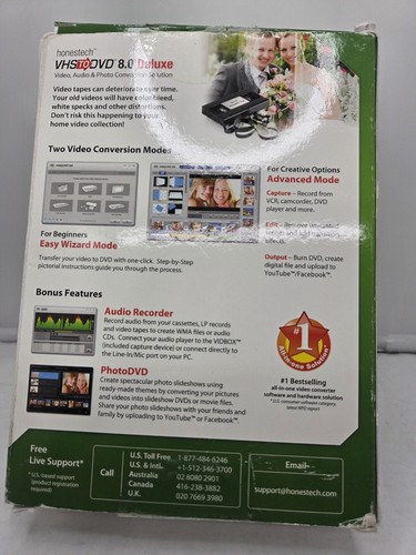 Honestech VHS to DVD 8.0 Deluxe Video, Audio, & Photo Conversion For Windows - 第 2/5 張圖片