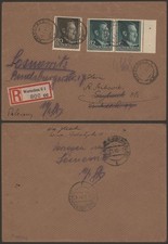 Germany WWII 1943 - Registered Cover Warsaw Poland EPC44