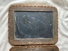 Late 1800’s Early 1900’s Childs School Double Hinged 2 Sides Slate Chalk Board 