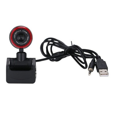 HD USB Webcam mit Mikrofon Webkamera für PC Laptop Computer Videochat Konferenz