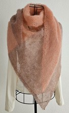 💥Dreieckstuch/Schultertuch aus luxuriösem Kidmohair und Seide. Handgestrickt.