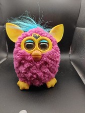 Furby Boom 2012 Flare Hot Pink Yellow Blue Tested Working