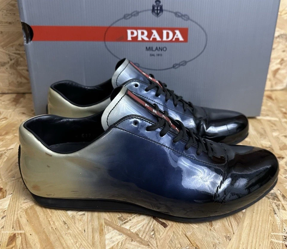 Tênis Prada tamanho 9,5 EUA azul. homens - Imagem 4 de 4