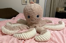 Jumbo Pink OCTOPUS Plush 36" XL Large Soft Stuffed Plush Blue Eyes Walmart