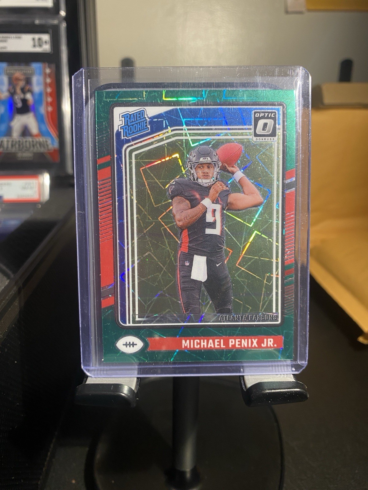 2024 Panini Optic Rated Rookie Michael Penix Jr. #279 Green Velocity Prizm (RC)
