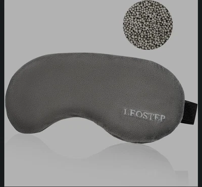 LEOSTEP Weighted Eye Mask for Sleeping, Heated & Cold Sleep Masks for Women Men Dry...