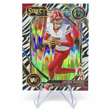 Jayden Daniels Rookie Zebra Club Level Prizm SSP Case Hit RC 2024 Panini Select