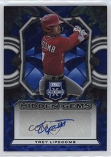 2023 Panini Elite Extra Edition Hidden Gems Blue Trey Lipscomb #HG-TLP Auto 1m49