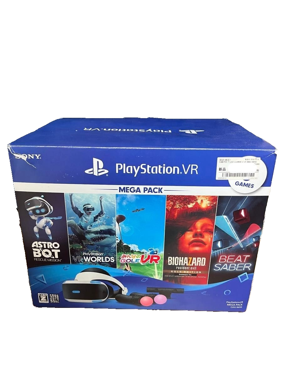 Sony PlayStation VR CUHJ-16010 CUH-ZVR2 PSVR Mega Pack Used No