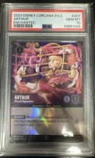 2023 Disney Lorcana Arthur - Wizard's Apprentice Enchanted 207/204 PSA 10