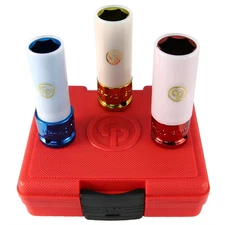 Chicago Pneumatic SS413WP 3pc 1/2" Drive Metric Thin Wall Impact Socket Set