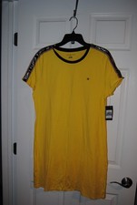 TH TOMMY HILFIGER Women's XL Yellow T-Shirt Dress
