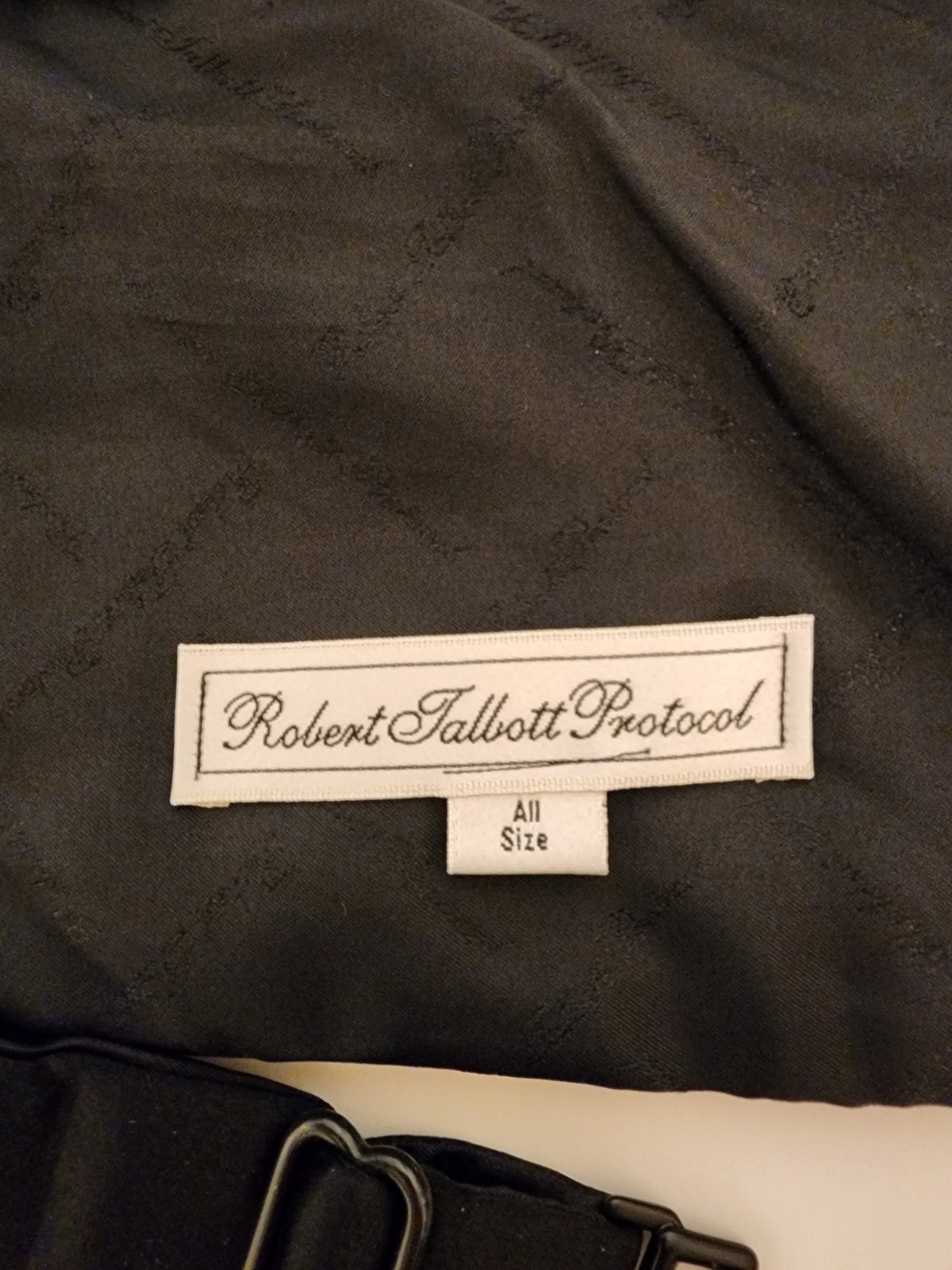 MINT Robert Talbott Protocol Formal Black Silk Bo… - image 8
