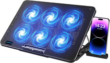 LIANGSTAR Laptop Cooling Pad, Laptop Cooler with 6 Quiet Fans for 12-17 Inch Not