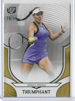 2025 Topps Triumphant Tennis Jessica Pegula #23 Gold Foil Parallel #26/50
