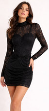 Women’s Whimsigoth Lace Little Black Dress Formal Plus Size 18 Witchy Vampire