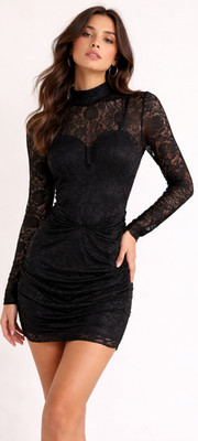 Women s Whimsigoth Lace Little Black Dress Formal Plus Size 18 Witchy Vampire