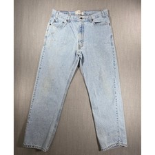 Levi Strauss Signature Jeans Mens 36x32 Light Wash Relaxed Fit Denim 03937600707