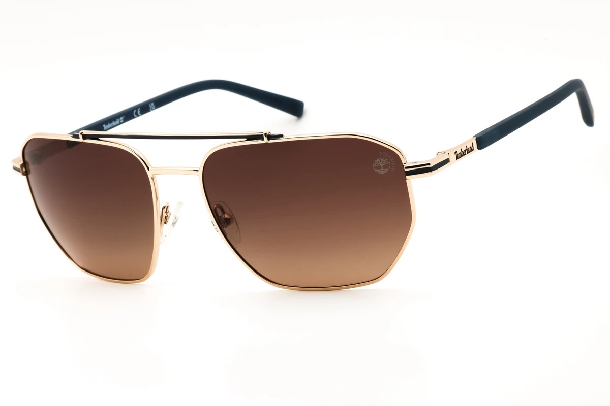 Timberland TB00038 32H Gold / Brown Polarized 60mm Men's Sunglasses