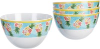 Coastal Home 4-pc. Pineapple Cereal Bowl Set One Size White on sale Coastal Home 4-pc. Pineapple Cereal Bowl Set One Size White on sale