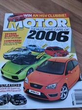 MOTOR Car magazine B JAN 2006 R32 PANAMERA CAYMAN 300C CSV 375i FPV GTR WRX GTI
