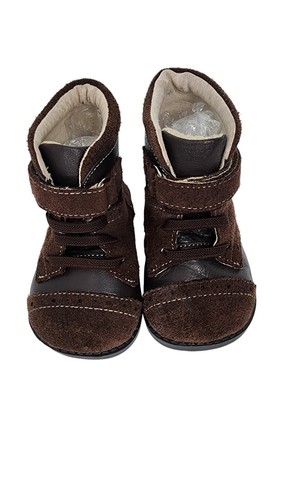 See Kai Run toddler baby boy brown/black fall winter boots size 4, rubber soles - Picture 4 of 14