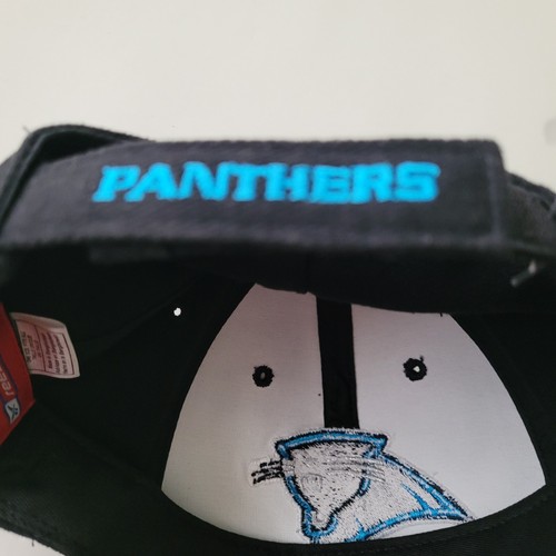 Carolina Panthers Black Hat Adjustable NFL Football New Reebok - Picture 4 of 4
