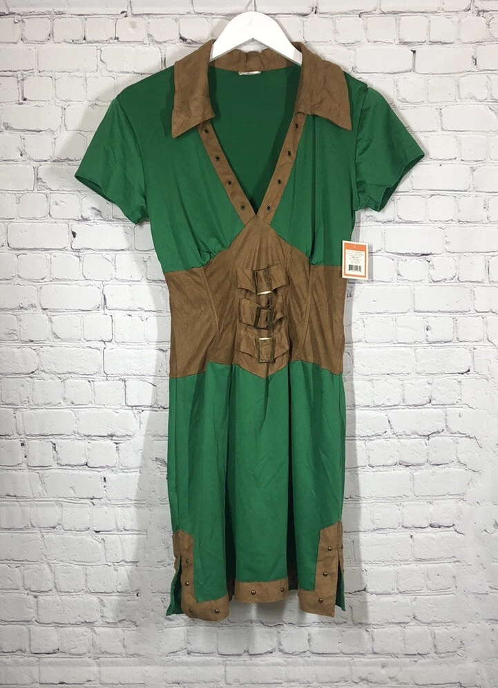 Miss Robin Hood Costume Adult Halloween Fancy Dress S Dress Hood