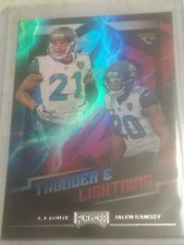 2018 PLAYOFF THUNDER & LIGHTNING A.J. BOUYE JALEN RAMSEY JAGUARS #16 INSERT CARD