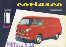 DEPLIANT BROCHURE  FURGONCINO FIAT 600 T CORIASCO (C7)