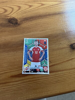 Topps Match Attax Euro 2024 Jesper Lindstrom Graduated Gem Denmark #DEN 10
