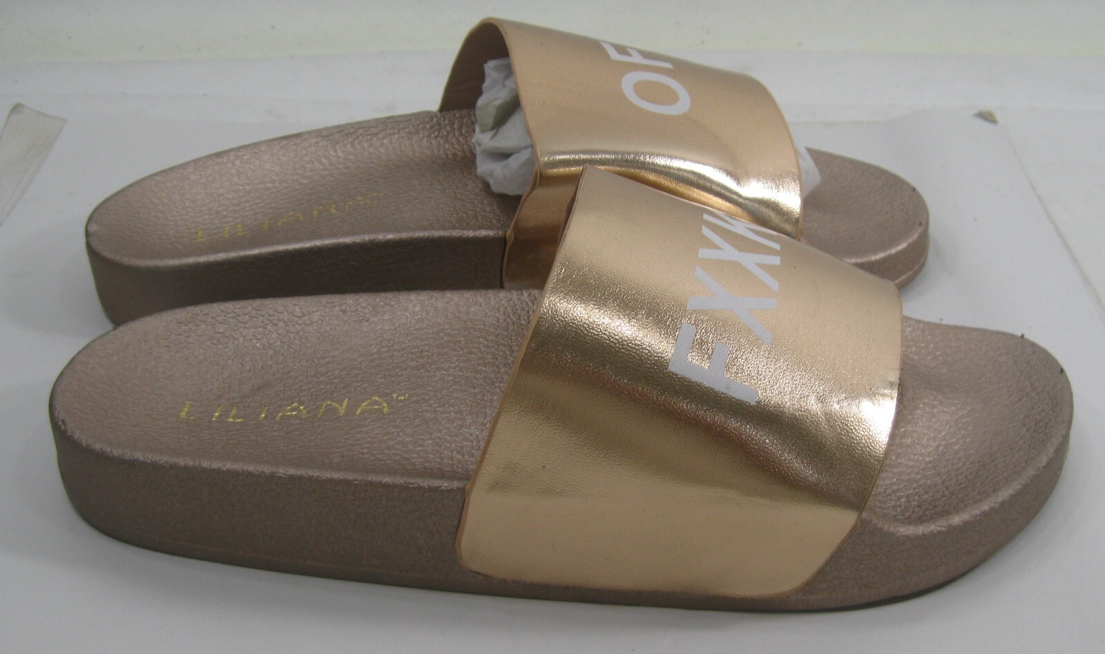 PANTOFOLA D’ORO sandali slip on LILIANA ORO PUNTA APERTA nuovi taglia 7
