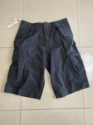 Galaxy By Harvic Black Cargo Shorts Size 34