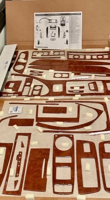 TOYOTA LAND CRUISER 1995 1996 1997 КОМПЛЕКТ ОТДЕЛКИ САЛОНА ЗЕРНИСТЫЙ ВОРС ДЕРЕВЯННАЯ ПРИБОРНАЯ ПАНЕЛЬ КОМПЛЕКТ - Изображение 4 из 4