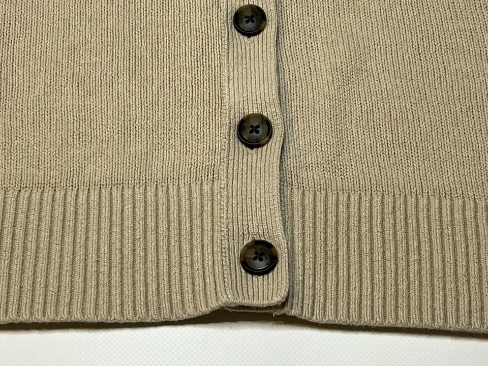 Banana Republic Hemp Blend Sweater Cardigan Button Up Cotton Cream Women’s Small - Image 4 of 4