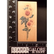 Stampendous Rubber Stamps N027 SUNFLOWER STALK FALL FLOWERS T19