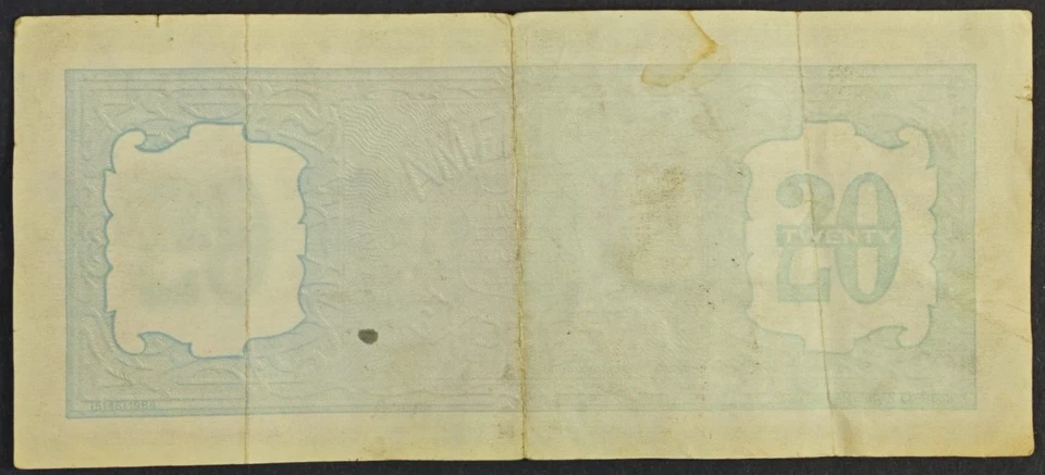 20 Dollars AMERICAN EXPRESS Travelers Cheque anniversary 1891-1991  N726 - Image 2 of 2