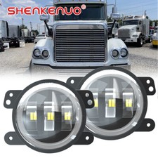 4 Inch LED Front Fog Lights Lamp Set L+R DRL For Freightliner	Coronado	2001-2016