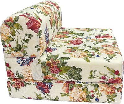 Sleeper Chair Folding Foam Beds, Foldable Bed Sit Sleep 6 x32 x 70 Big Rose