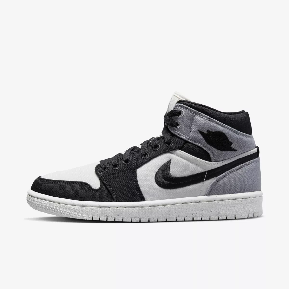 Nike WMNS Air Jordan 1 Mid SE DV0427 100 Women Casual Shoes Sail Black Grey