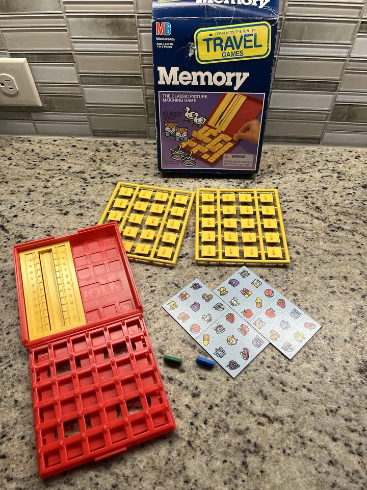 Vtg 1988 Travel Memory Classic Picture Matching Milton Bradley - NEW Open Box - Image 3 of 4