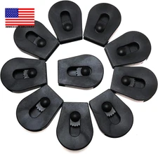 Wheeled Cord Lock Stopper 10PCS Black Paracord Cord Locks ⭐⭐⭐⭐⭐