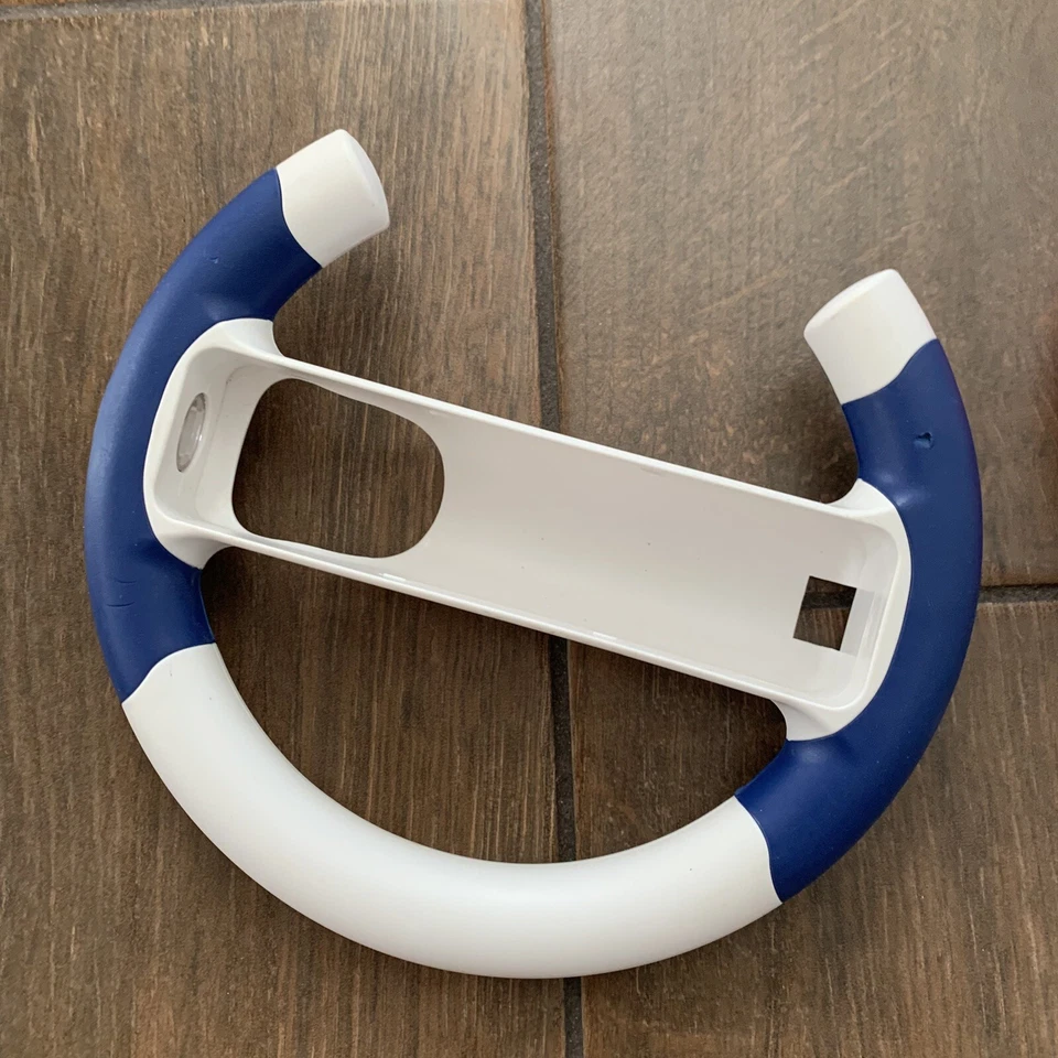 Juego de 2 volantes de carreras para Nintendo Wii y Wii U sin marca blanco/rojo/azul Foto 3 de 4