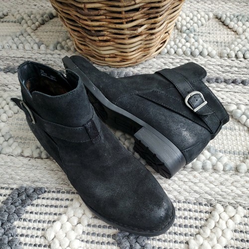 12M Leather Buckle Strap Bootie 