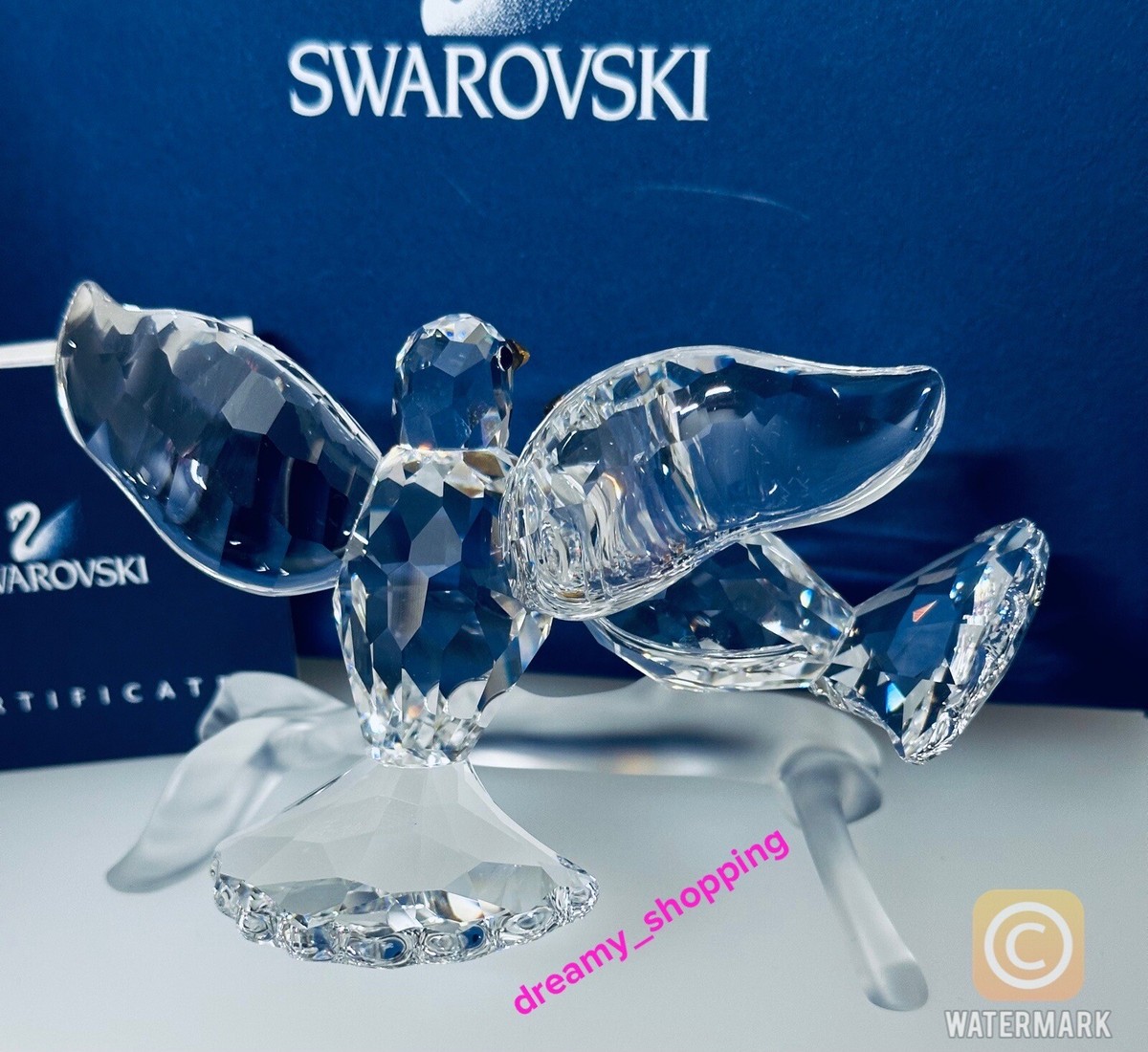NIB Swarovski Turtledoves Bird Symbol Of Devoted Love Crystal
