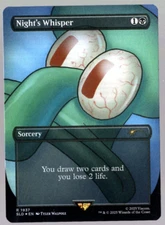 Night's Whisper 1937 Rainbow Foil SpongeBob Secret Lair MTG Near Mint