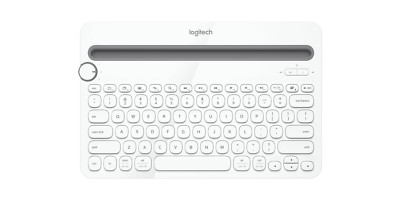 Logitech K480 Wireless Bluetooth Multi-Device Keyboard US QWERTY - White
