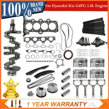G4FG 1.6L Engine Crankshaft Rods Pistons Gasket Seals Timing Kit For Hyundai Kia